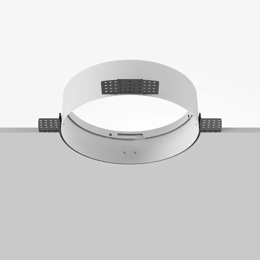 Acesoriu pentru incastrare plafoniera Zon de diametru 22cm din Metal Alb