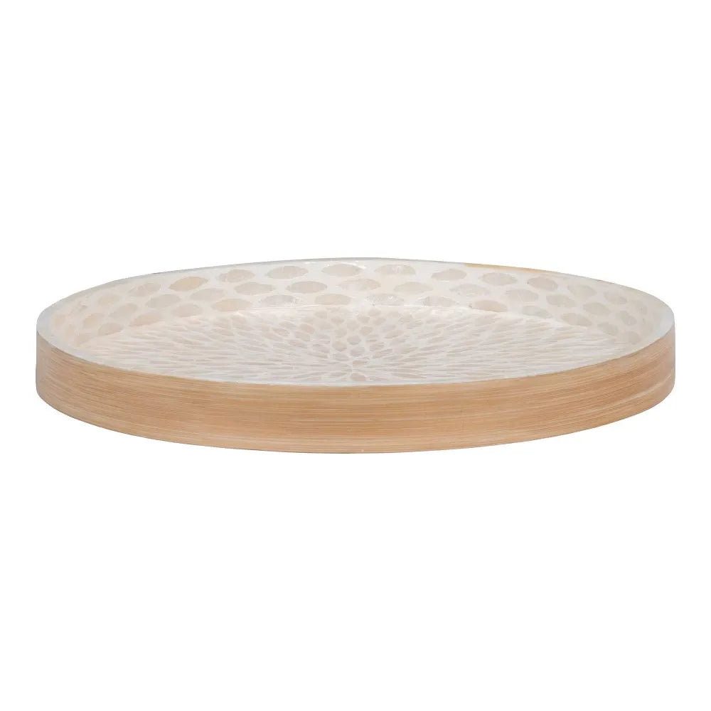 Tava decorativa din MDF Bej H3,5xD40cm Tray