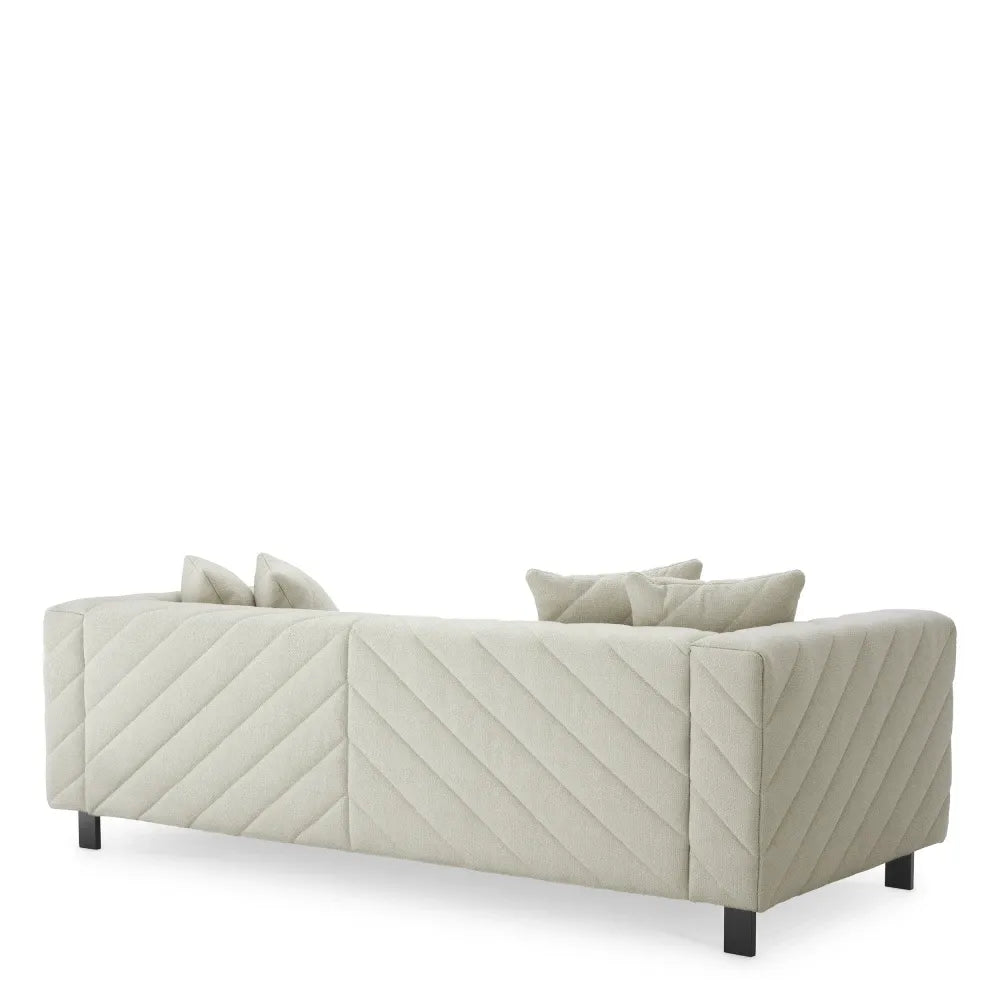 Canapea tapitat cu Stofa Reve Crem L230xA100xH69cm Avellino Eichholtz