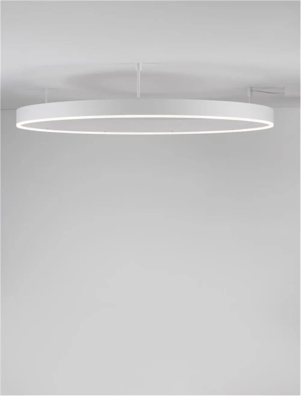 Plafoniera structura din Aluminiu Alb si abajur din Acrilic  H18xL100cm IP20 60W 4552lm 3000k MOTIF