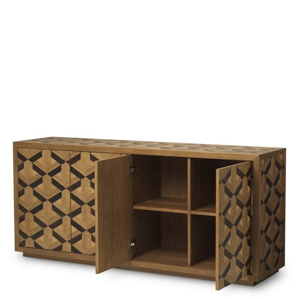 Comoda din Furnir de stejar Maro L180xH80cm Rubicon Eichholtz