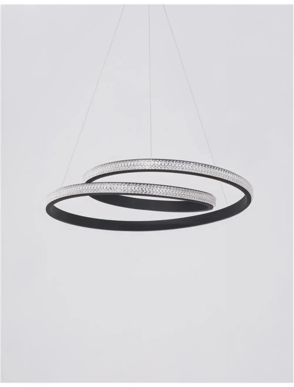 Lustra din Aluminiu Negru H120xL55cm IP20 25W 1900lm 3000k GRANIA