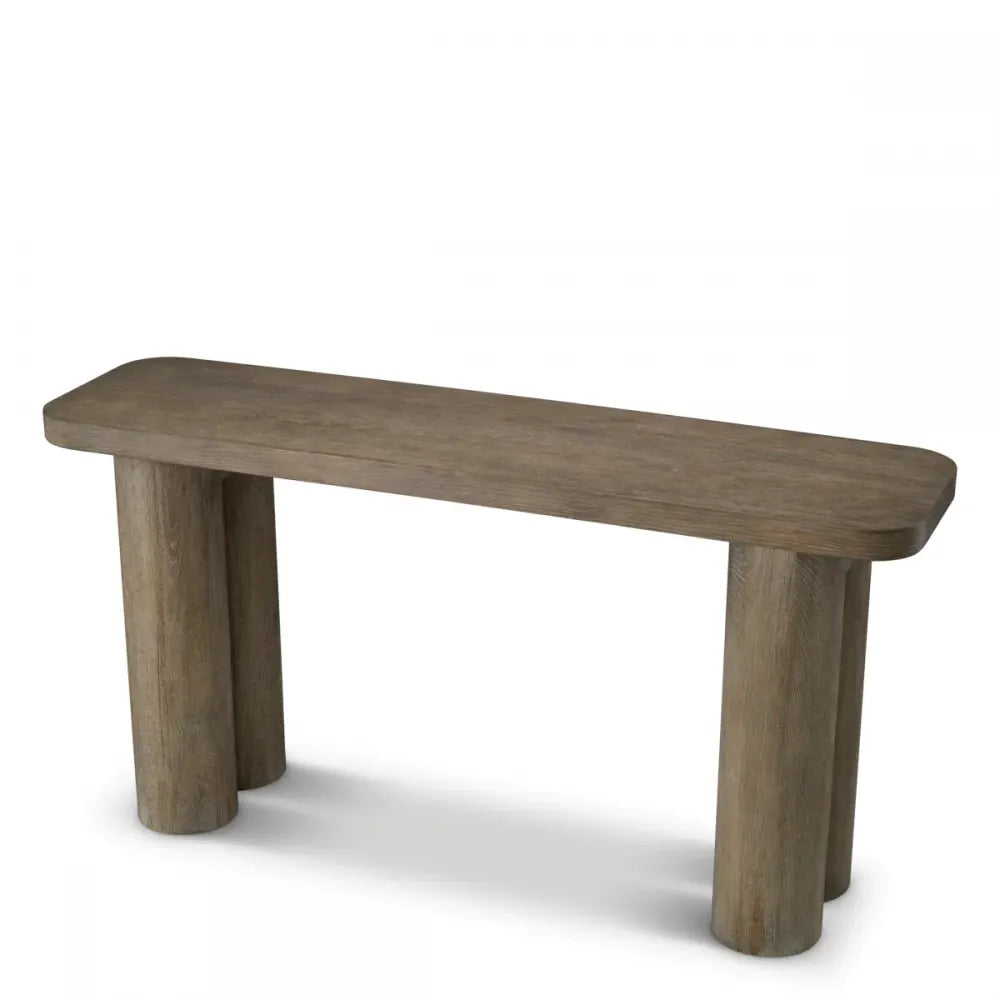 Consola din Furnir de stejar Maro L150xH76.5cm Lindbrook Eichholtz