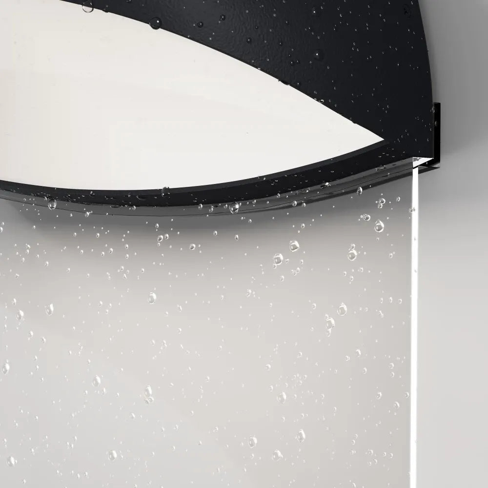 Aplica perete din Aluminiu/Plastic Gri grafit H18.4xL16.1cm Gloss