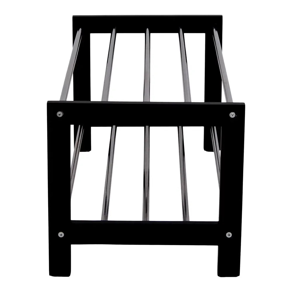 Pantofar din Lemn/Metal Negru/Argintiu L34xH32cm Padova