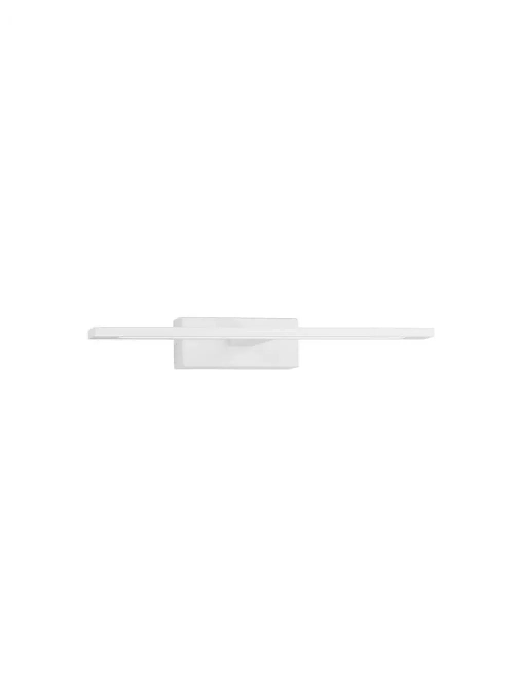 Aplica de perete structura din Aluminiu Alb si abajur din Acrilic Alb H6xL41.5cm IP44 12W 913lm 3000k MONDRIAN