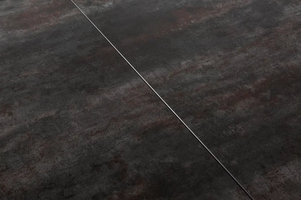 Masa extensibila dreptunghiulara din Ceramica Negru cu aspect de lava de 8-10 persoane L180/260x90cm Euphoria