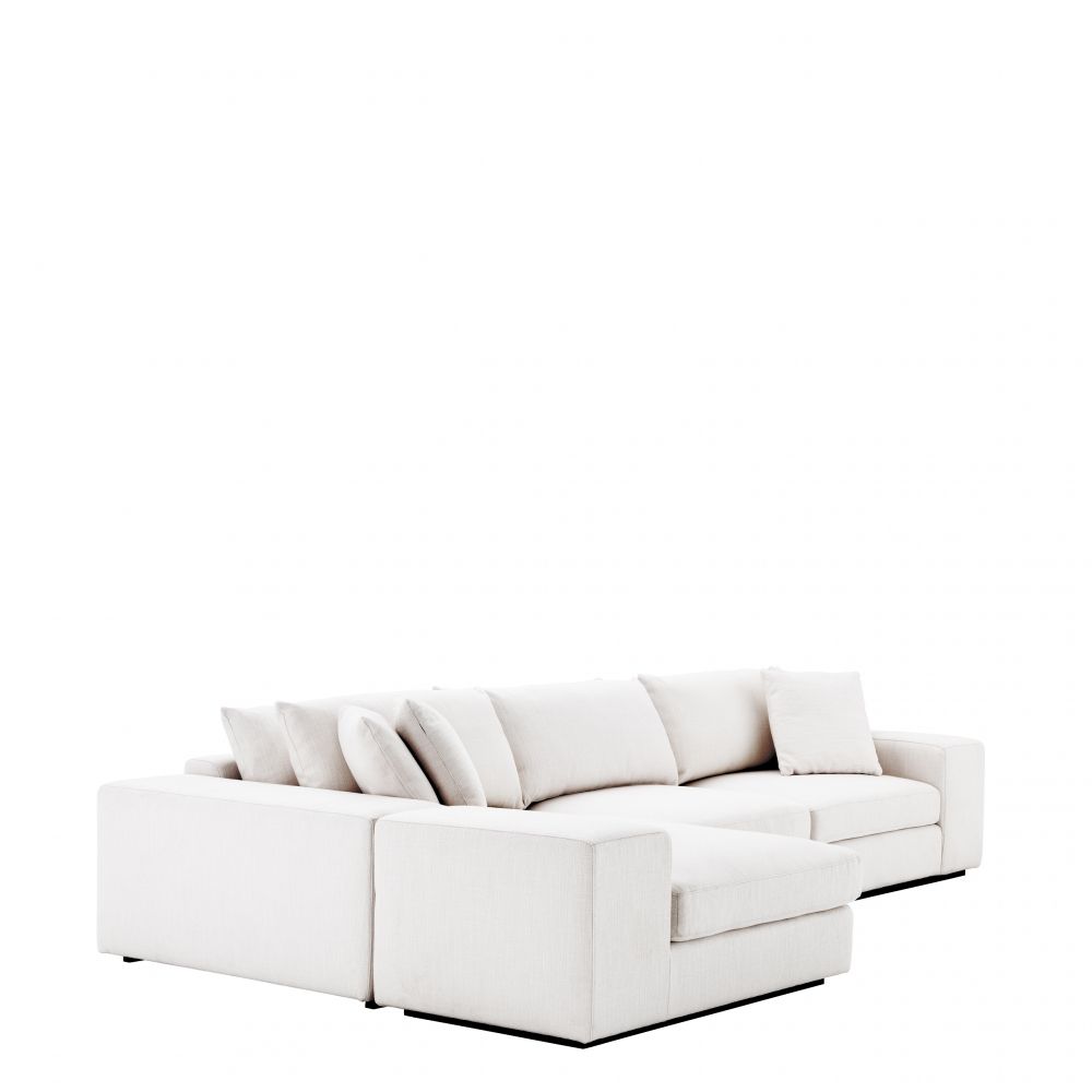 Coltar modular Vista Grande Eichholtz din Stofa Avalon Alba L380cm