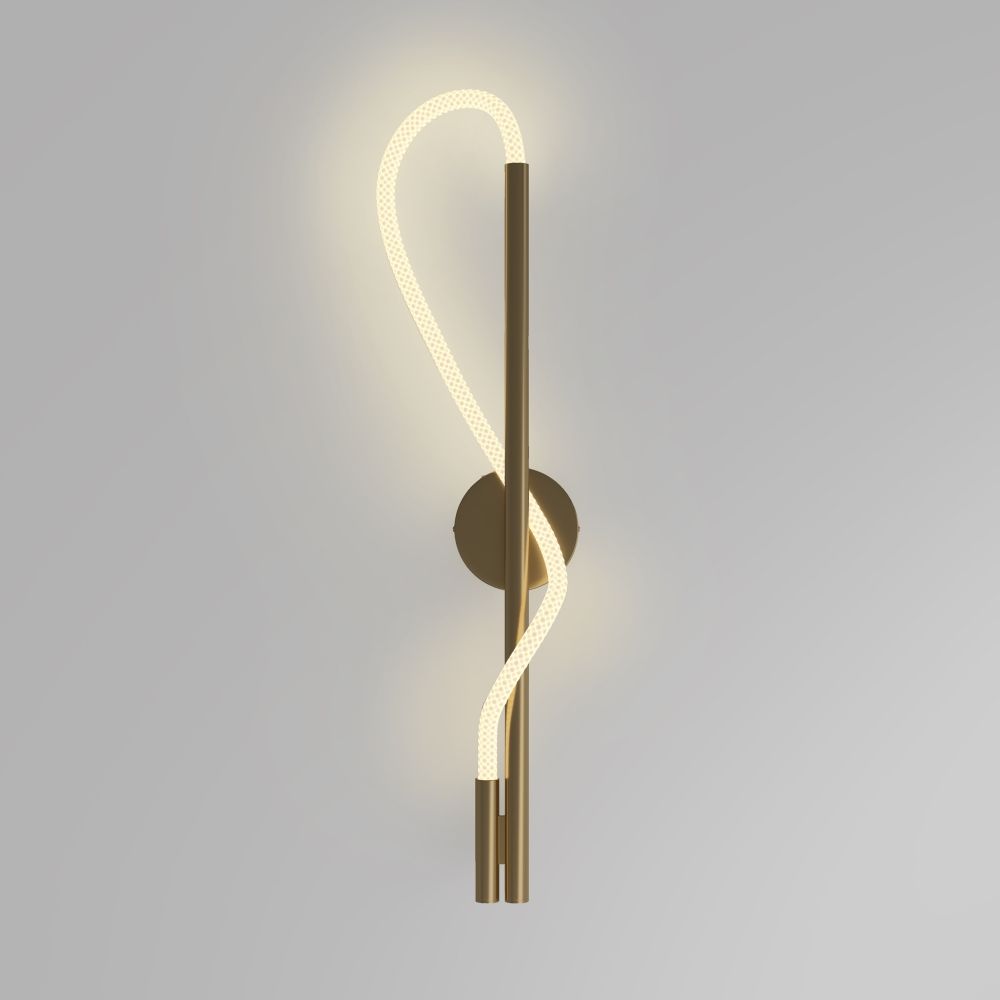 Aplica de perete Aluminiu Auriu D13xH3cm Tau