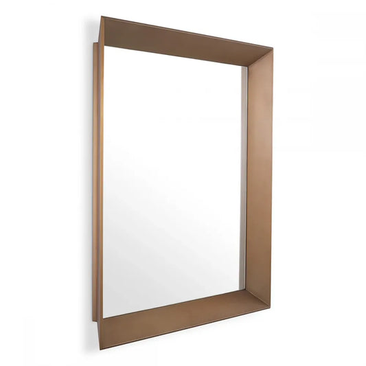 Oglinda cu rama din Metal Alama L100xH100cm Othello Eichholtz