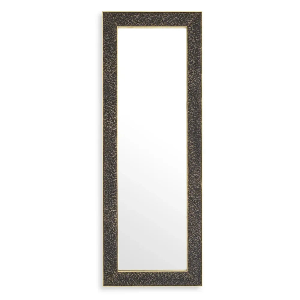 Oglinda cu rama din Metal/MDF Bronz/Alama L80xH220cm Risto rectangular Eichholtz