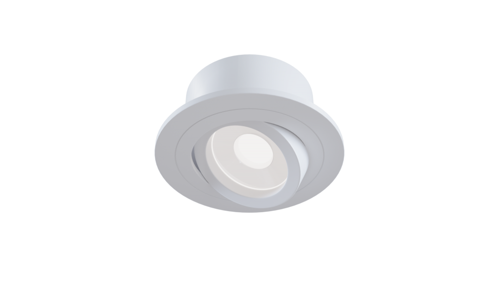 Spot incastra din Aluminiu Alb D10xH9cm Atom