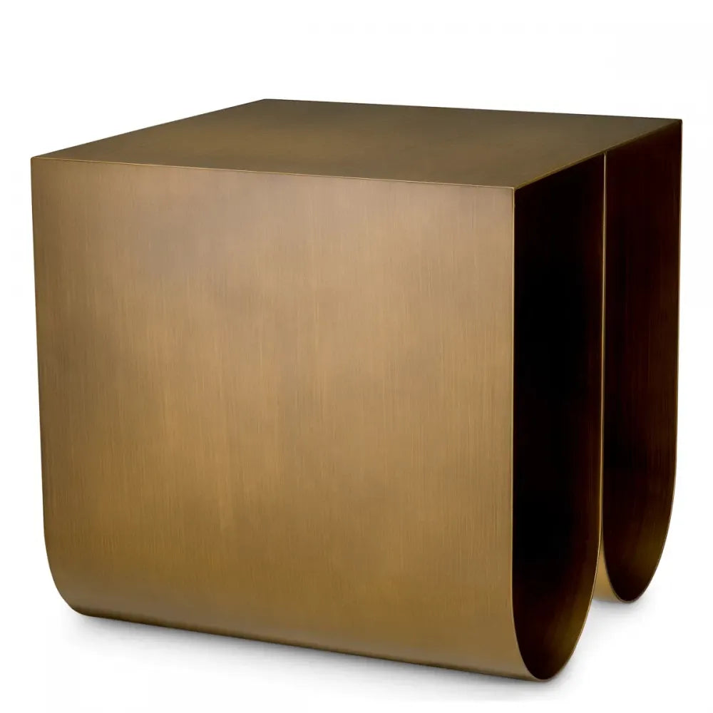 Masuta laterala Patrata din Metal Alama L50xl50cm Rafaello Eichholtz