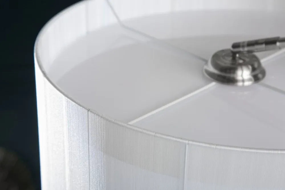 Lampa de podea din Marmura/Metal Alb si Textil Alb H225xL230cm Extenso