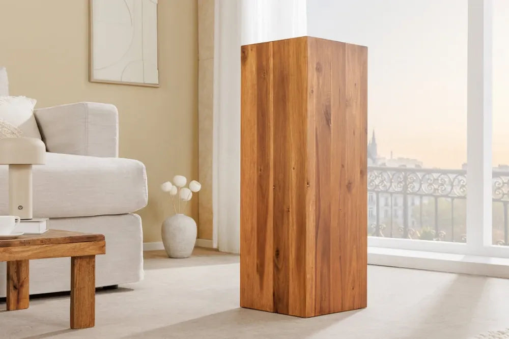 Coloana din Lemn de salcam Maro L26xH75cm COLUMNA