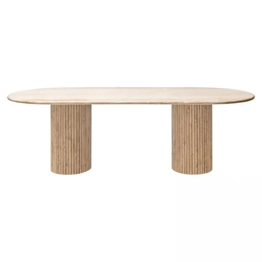 Masa din Travertin Bej L240xH75cm La Cantera Richmond interiors