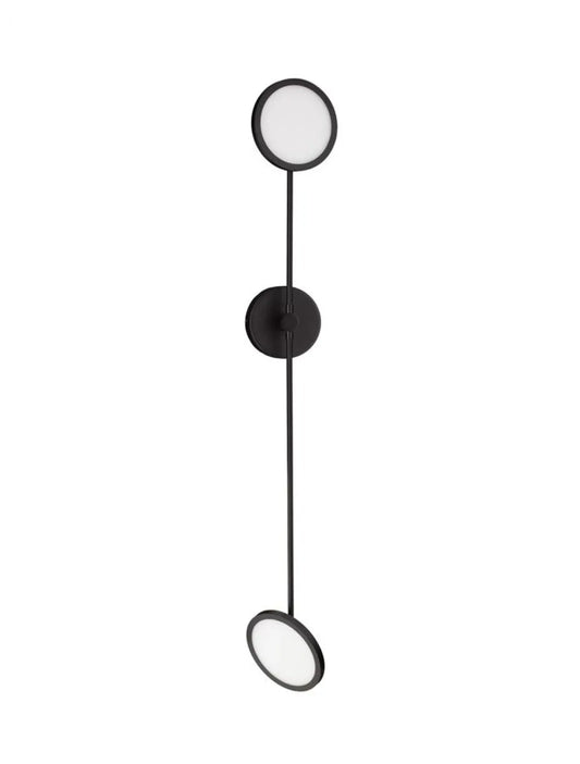 Aplica de perete structura din Metal Negru si abajur din Acrilic Alb H120xL100cm IP20 18W 1781lm 3000k SCOPE