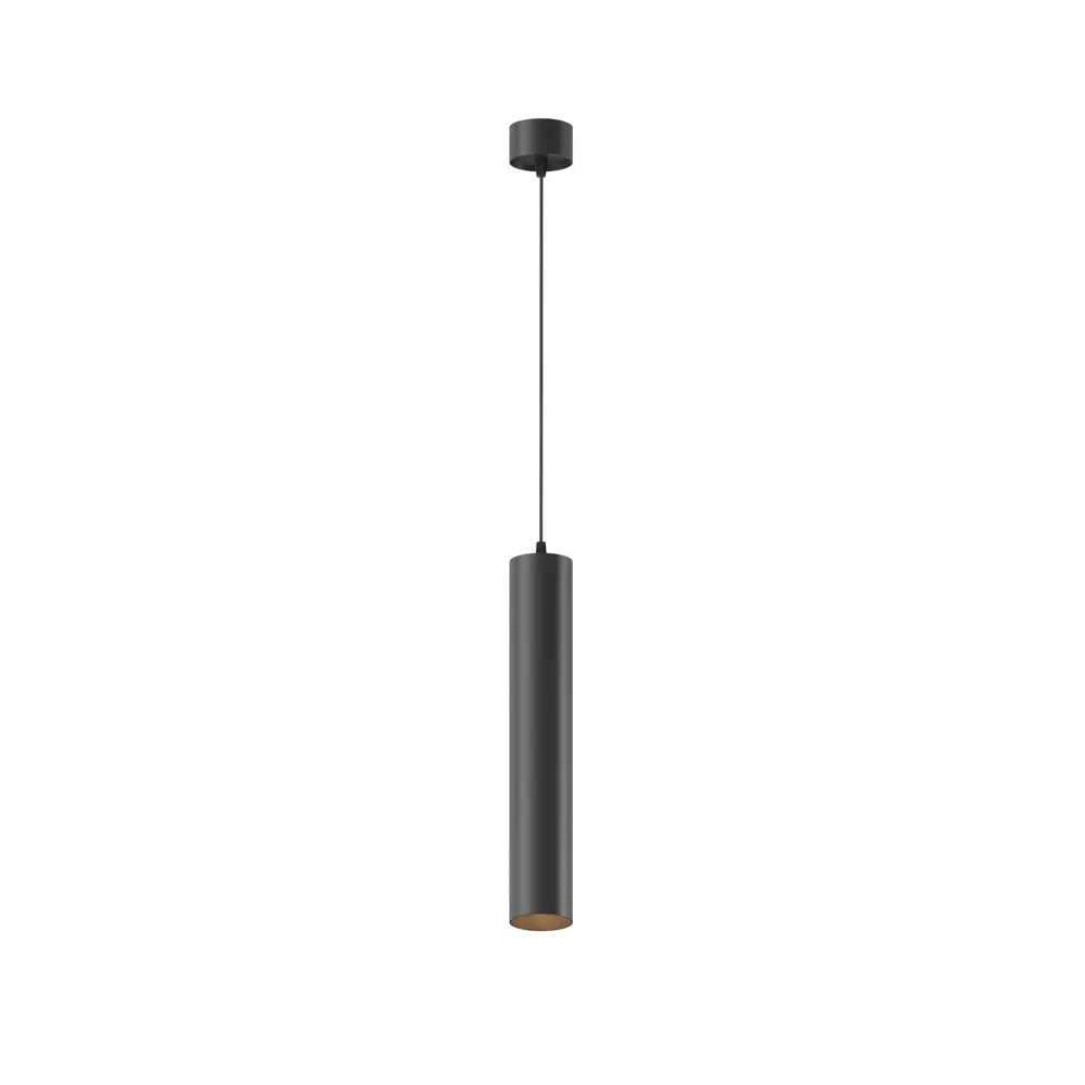 Pendul din Aluminiu Negru H133xD5cm IP 20 12W 900lm 3000k Focus LED