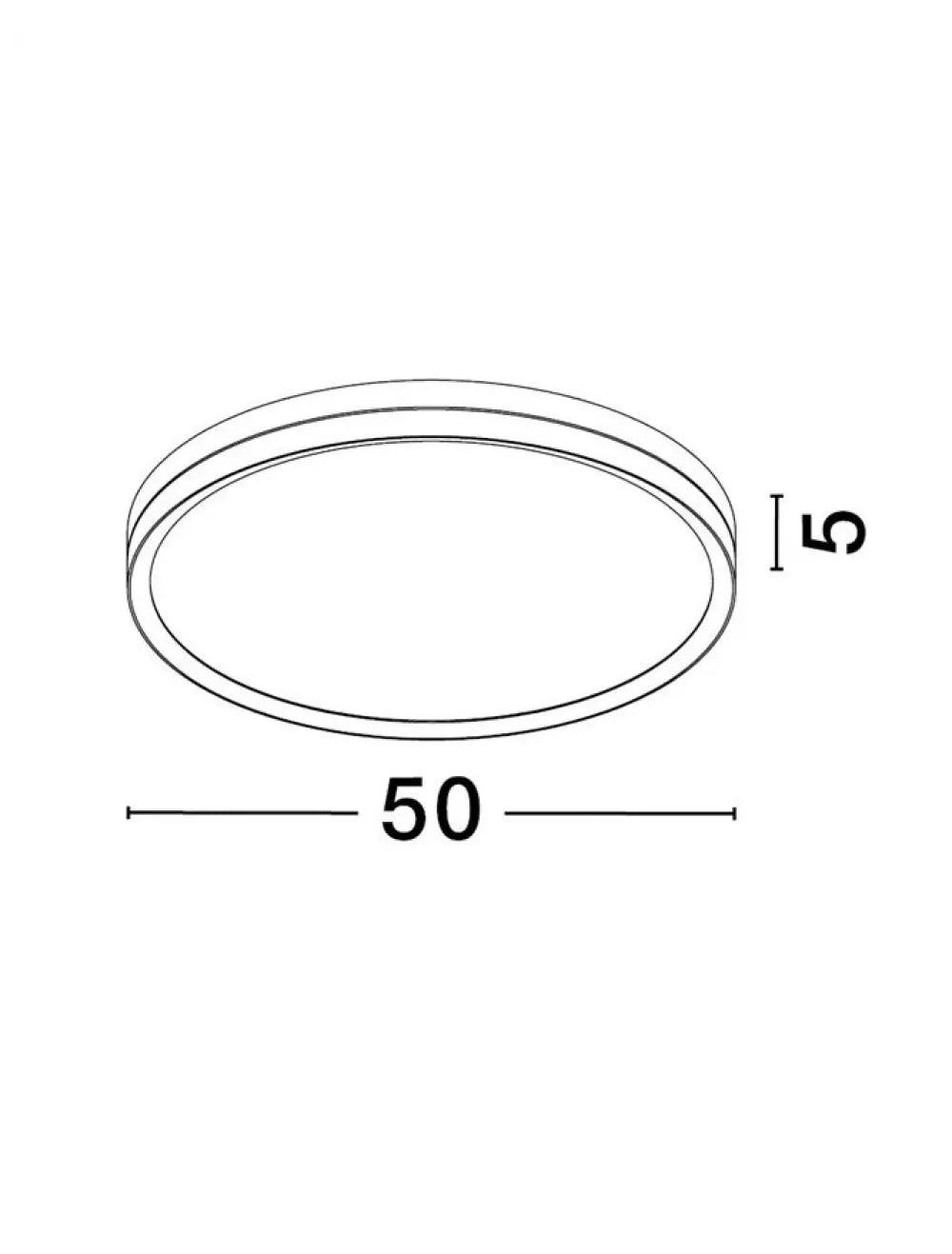 Plafoniera structura din Metal Negru/Auriu si abajur din Acrilic Alb H5xL50cm IP20 38W 2198lm 3000k CANTRIA