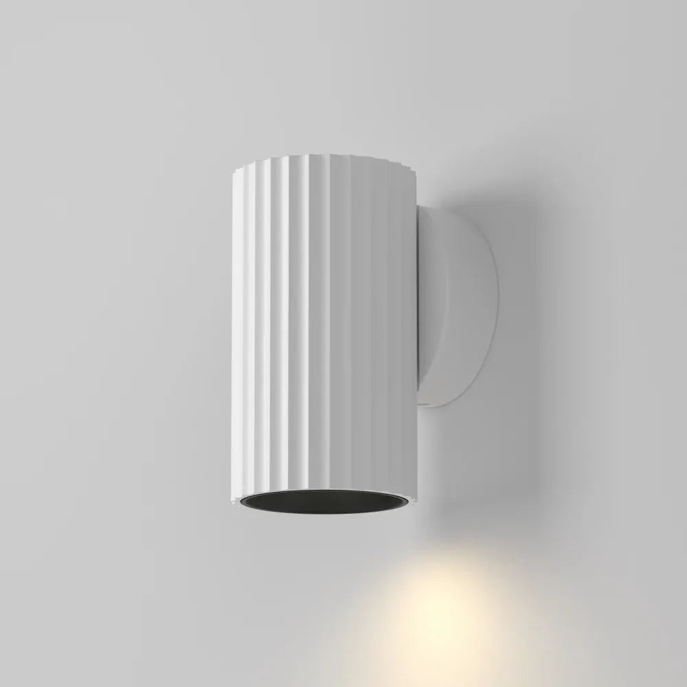 Aplica perete din Aluminiu Alb H10xD5.6cm Calipso