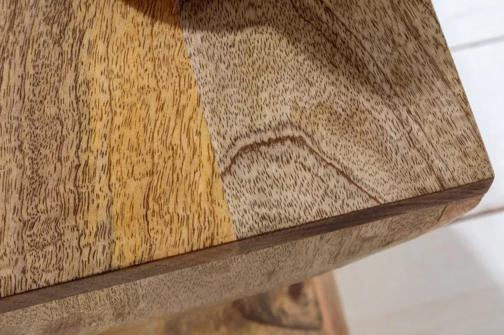 Masuta laterala din Lemn de mango Maro H45xL30cm Twist