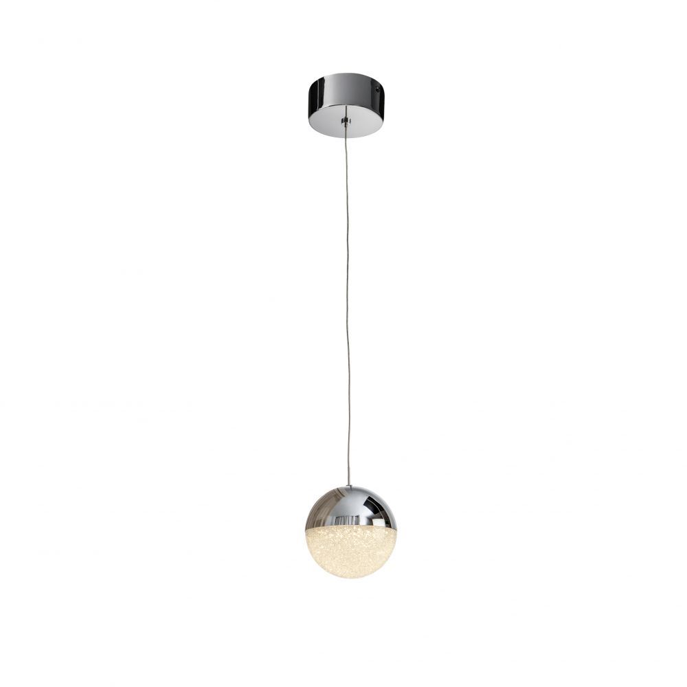 Pendul cu inaltime reglabila din Sticla Transparent cu LED D12xH150cm Sphere