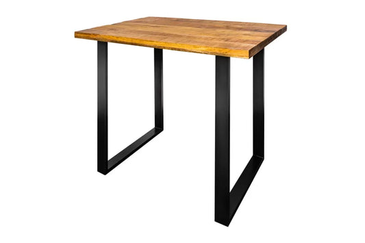 Masa bar din Lemn de mango Maro si Metal Negru L120xH105cm Iron craft