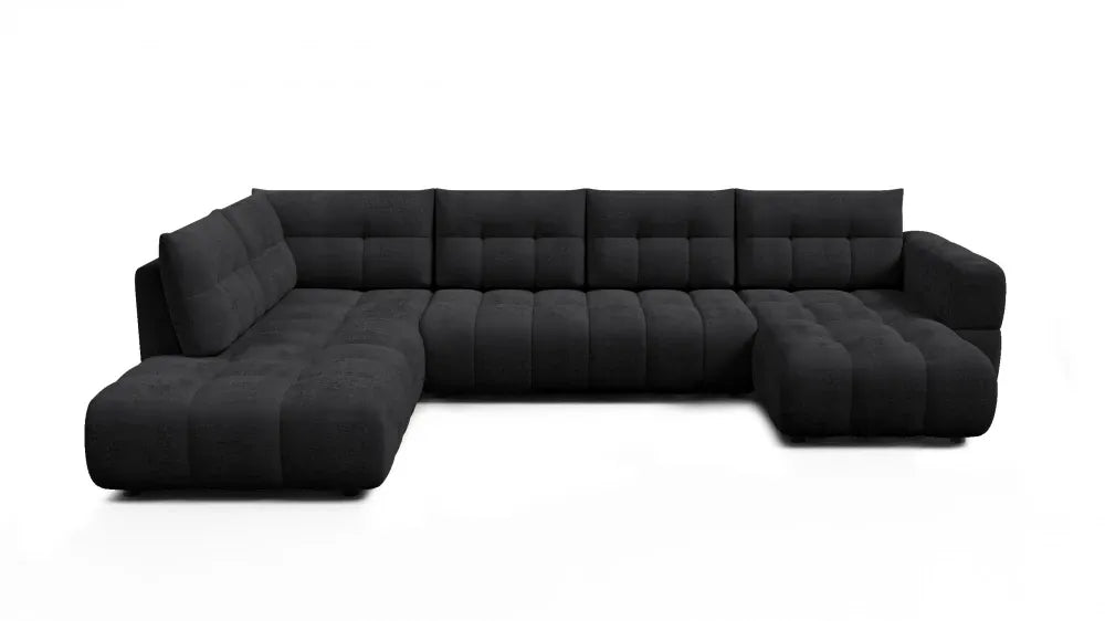 Coltar in forma de U tapitat cu material pet friendly Alias begruL374 x 219cm