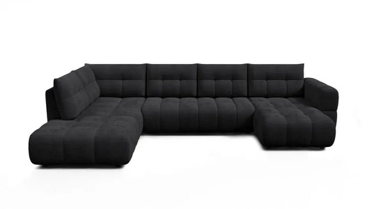 Coltar in forma de U tapitat cu material pet friendly Alias begruL374 x 219cm
