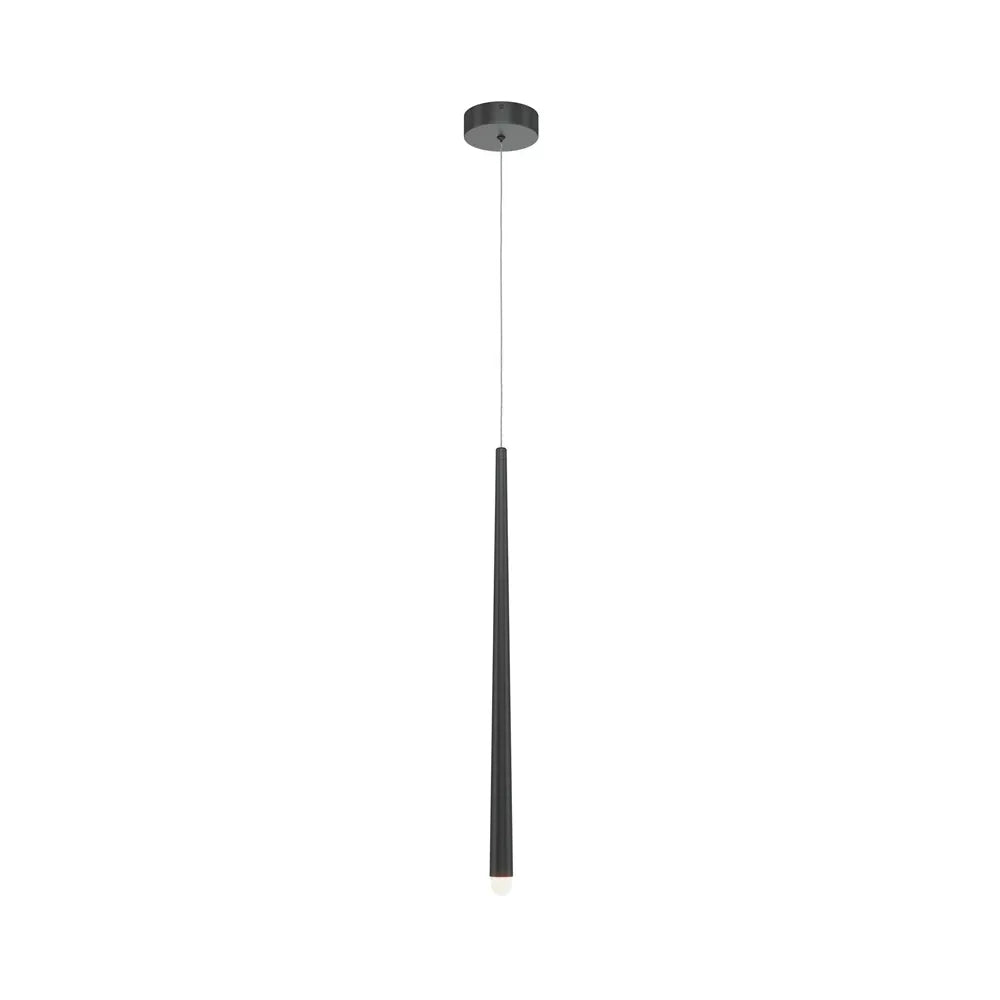Pendul din Aluminiu Negru D3.5xH150cm 6W 400lm 3000-4000k Cascade