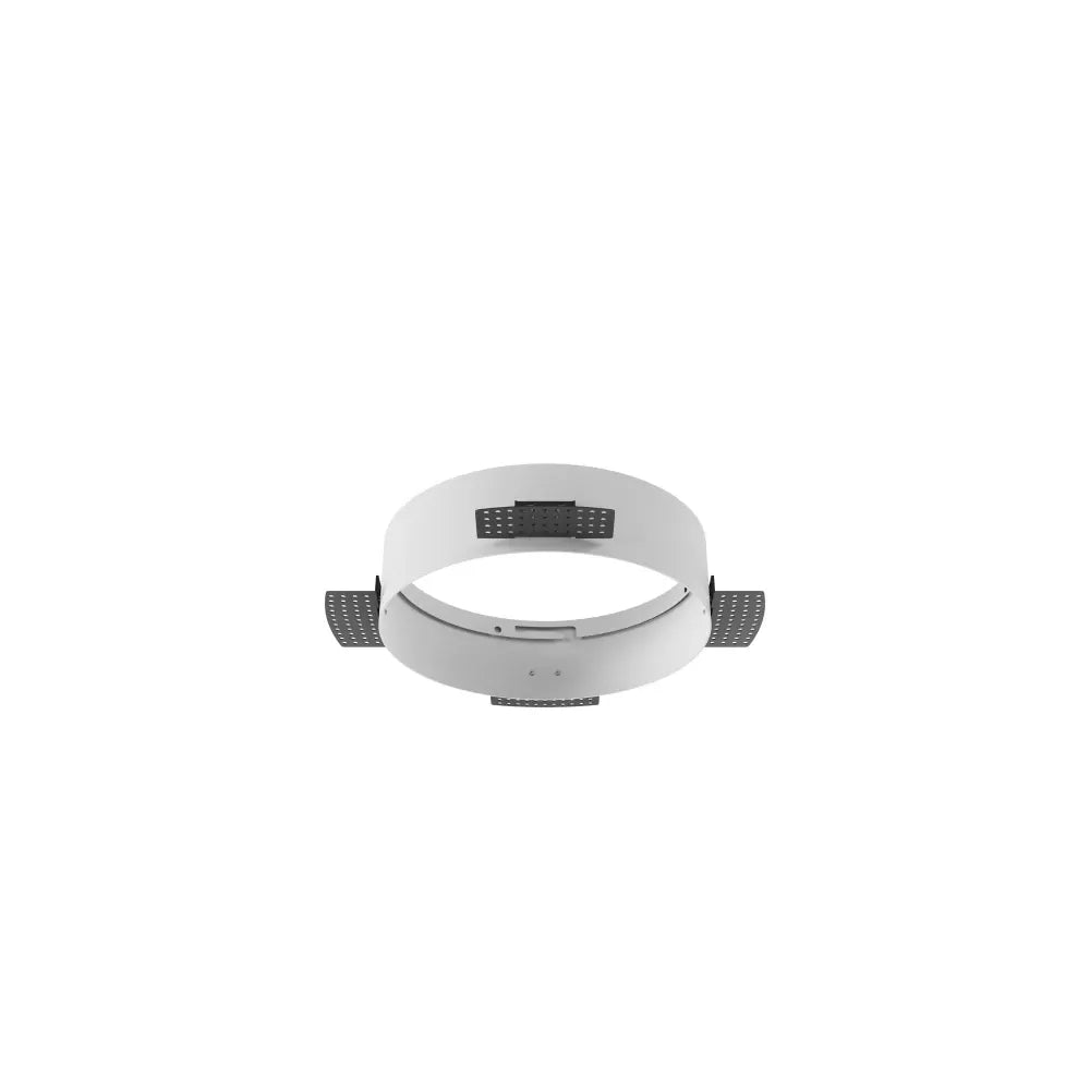 Acesoriu pentru incastrare plafoniera Zon de diametru 22cm din Metal Alb