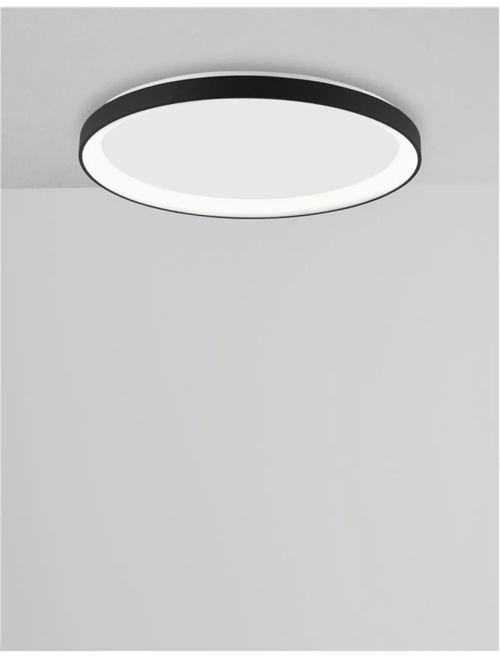 Plafoniera din Aluminiu Negru H6xL38cm IP20 30W 1785lm 3000k PERTINO