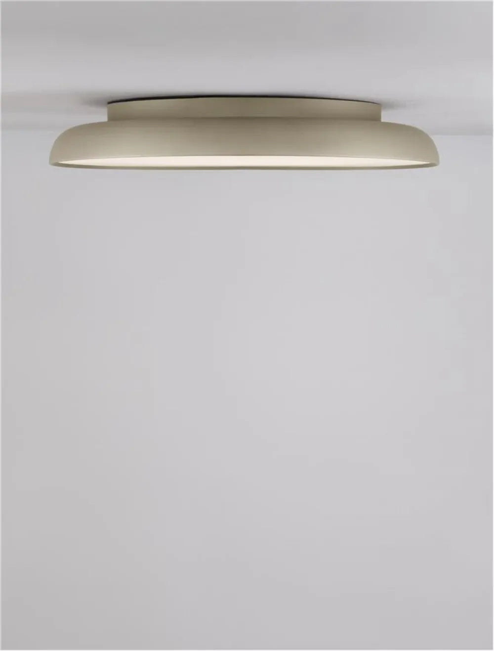 Plafoniera structura din Aluminiu Auriu sampanie si abajur din Acrilic Alb H9xL60cm IP20 50W 3741lm 2700-6000k LINUS