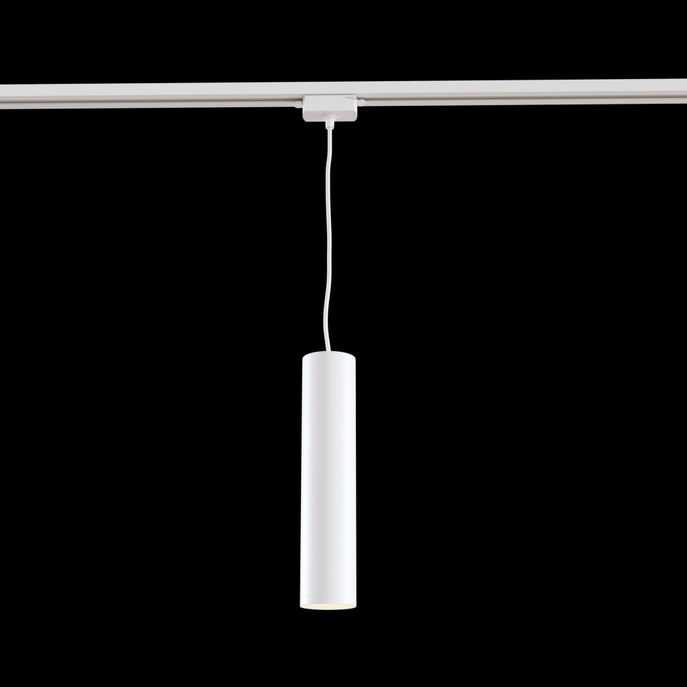 Pendul pentru sina cu inaltime reglabila din Aluminiu Alb D6xH180cm Track lamps