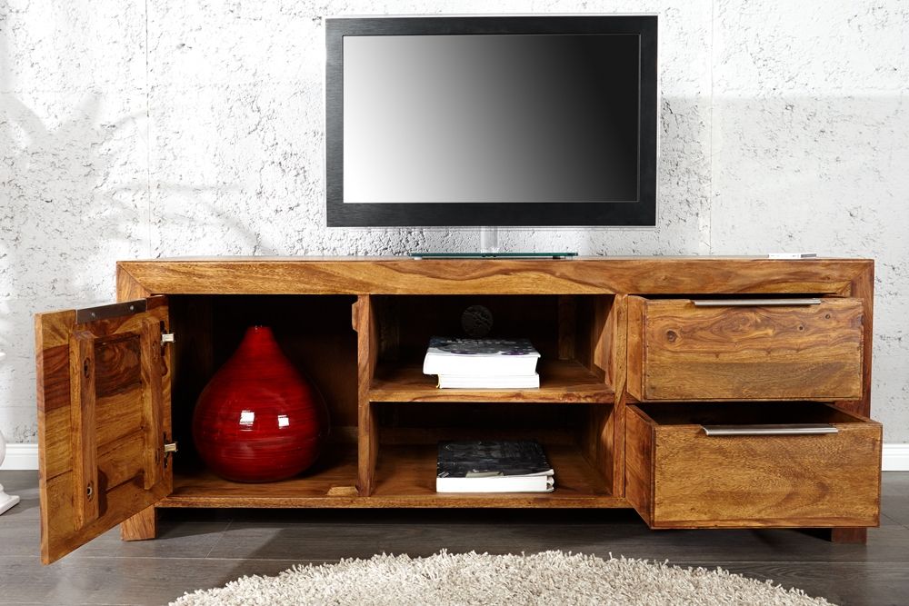 Comoda TV din Lemn masiv de palisandru Maro Lagos L135xH50cm