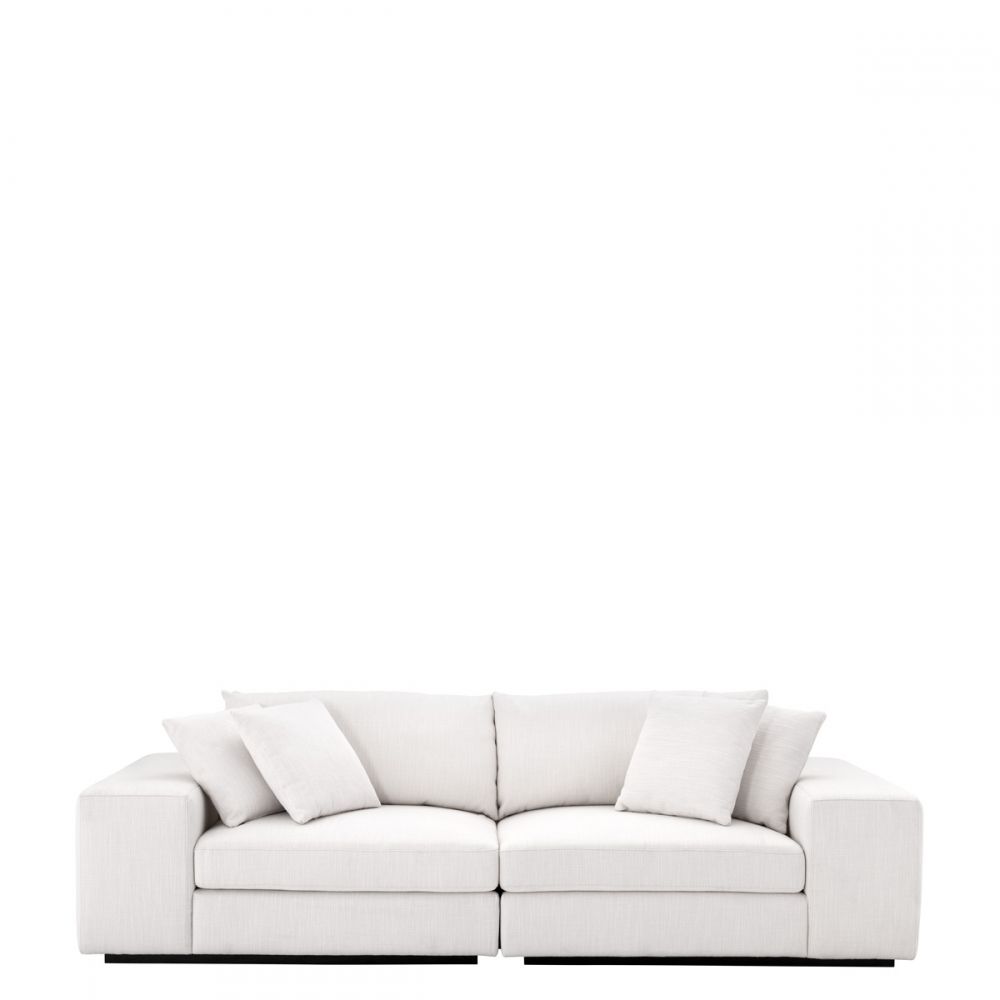 Canapea Fixa Vista Grande Eichholtz din Stofa Avalon Alba L280cm