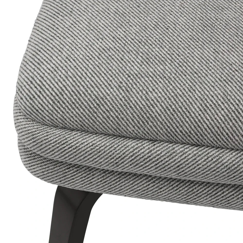 Scaun tapitat cu Stofa Gri L63xA50xH84cm Lucia Eichholtz