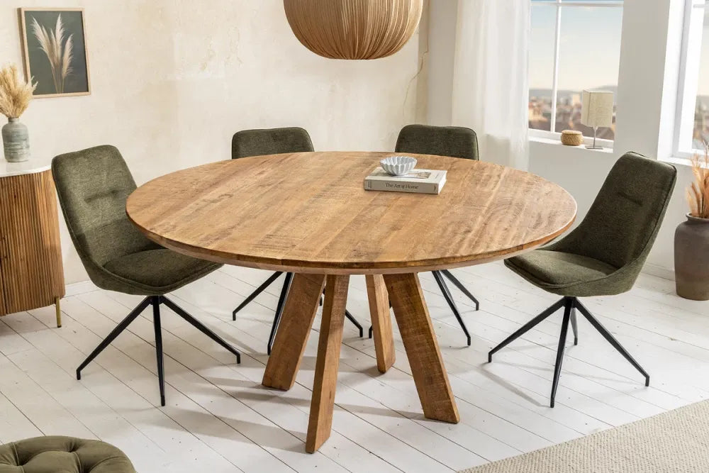 Masa rotunda din Lemn de mango Maro D140xH76cm Art wood