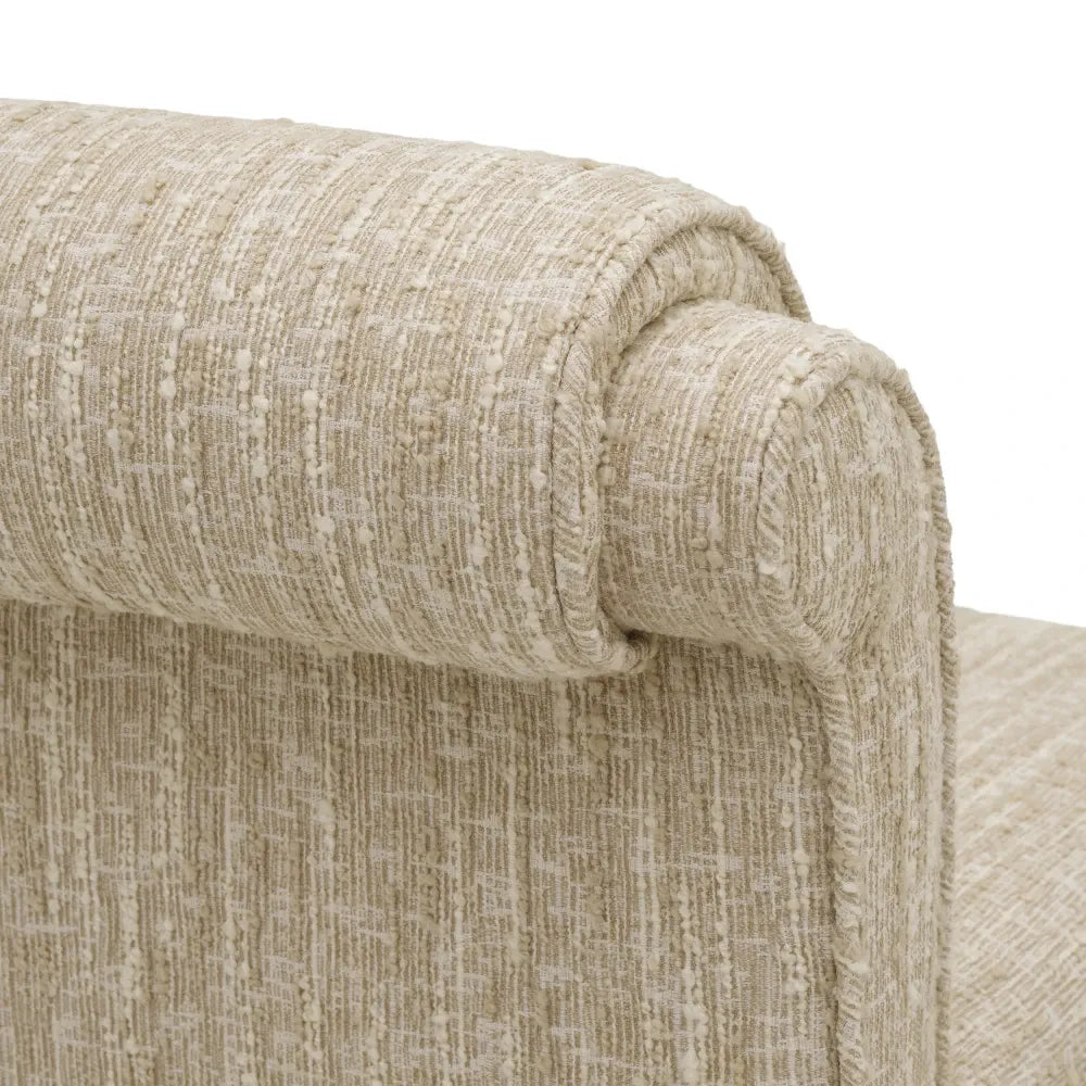 Fotoliu tapitat cu Stofa boucle Crem L62xA79xH74cm Fairburn Eichholtz