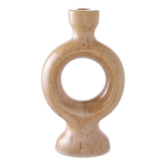 Suport lumanare din Ceramica Maro H23.5xL13.5cm HN0917