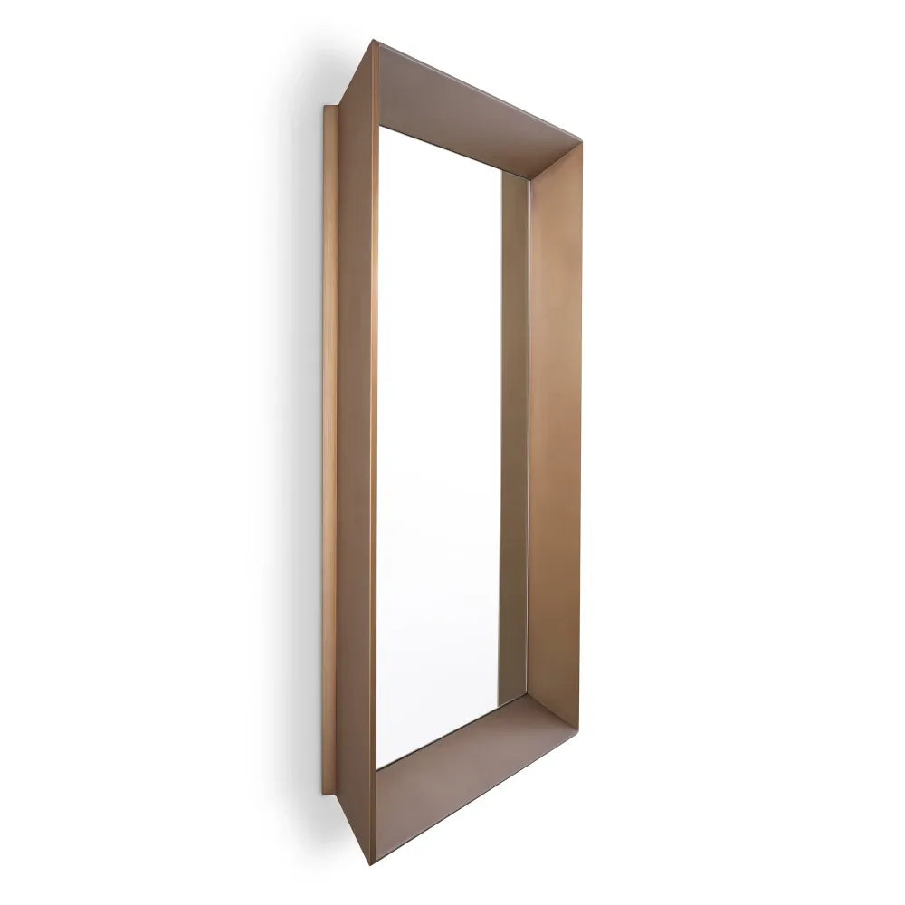 Oglinda cu rama din Metal Alama L100xH100cm Othello Eichholtz