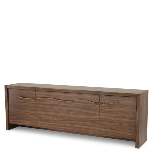 Comoda din Furnir de nuc Maro L240xH79cm Charford Eichholtz