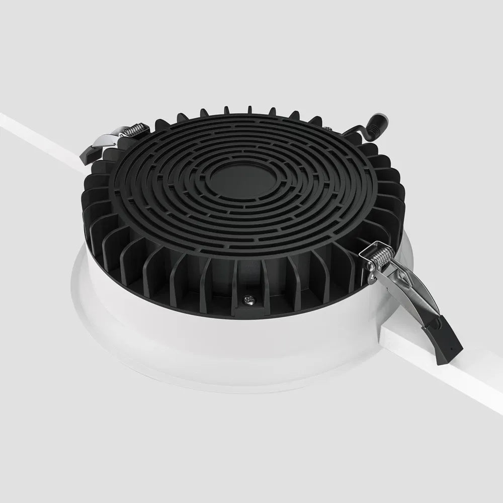 Spot incastrat rotund din Aluminiu Alb H6xD17.5cm IP 44 24W 1800lm 3000k Okno