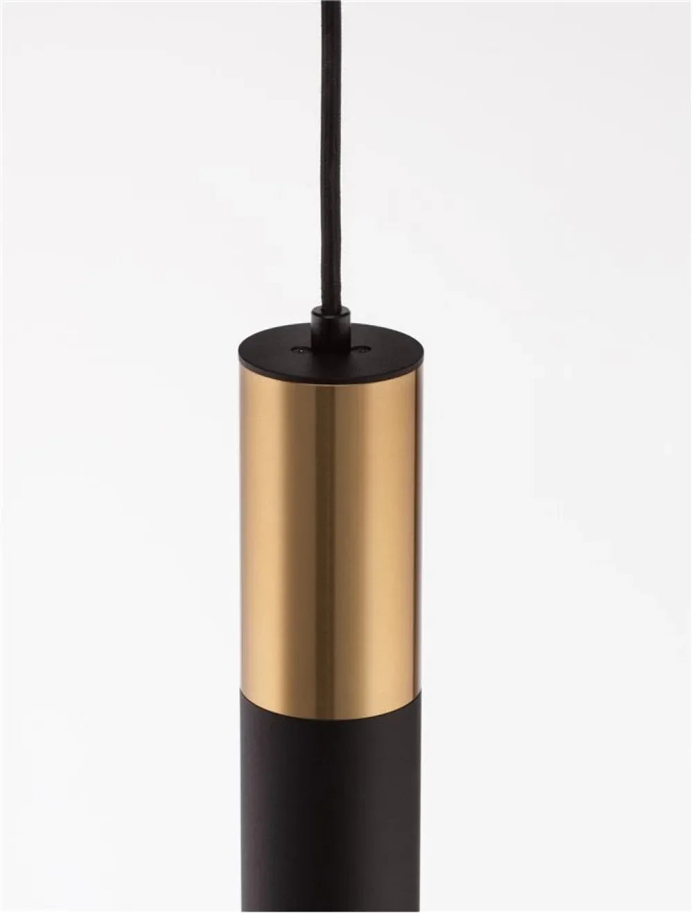 Pendul din Aluminiu Negru/Auriu H180xL5.6cm IP20 PONGO