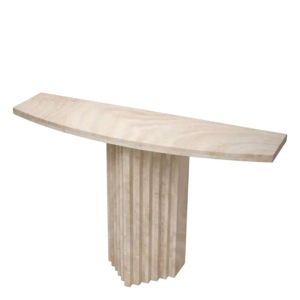 Consola din Travertin Bej L121.5xH75.5cm Atzaro Eichholtz
