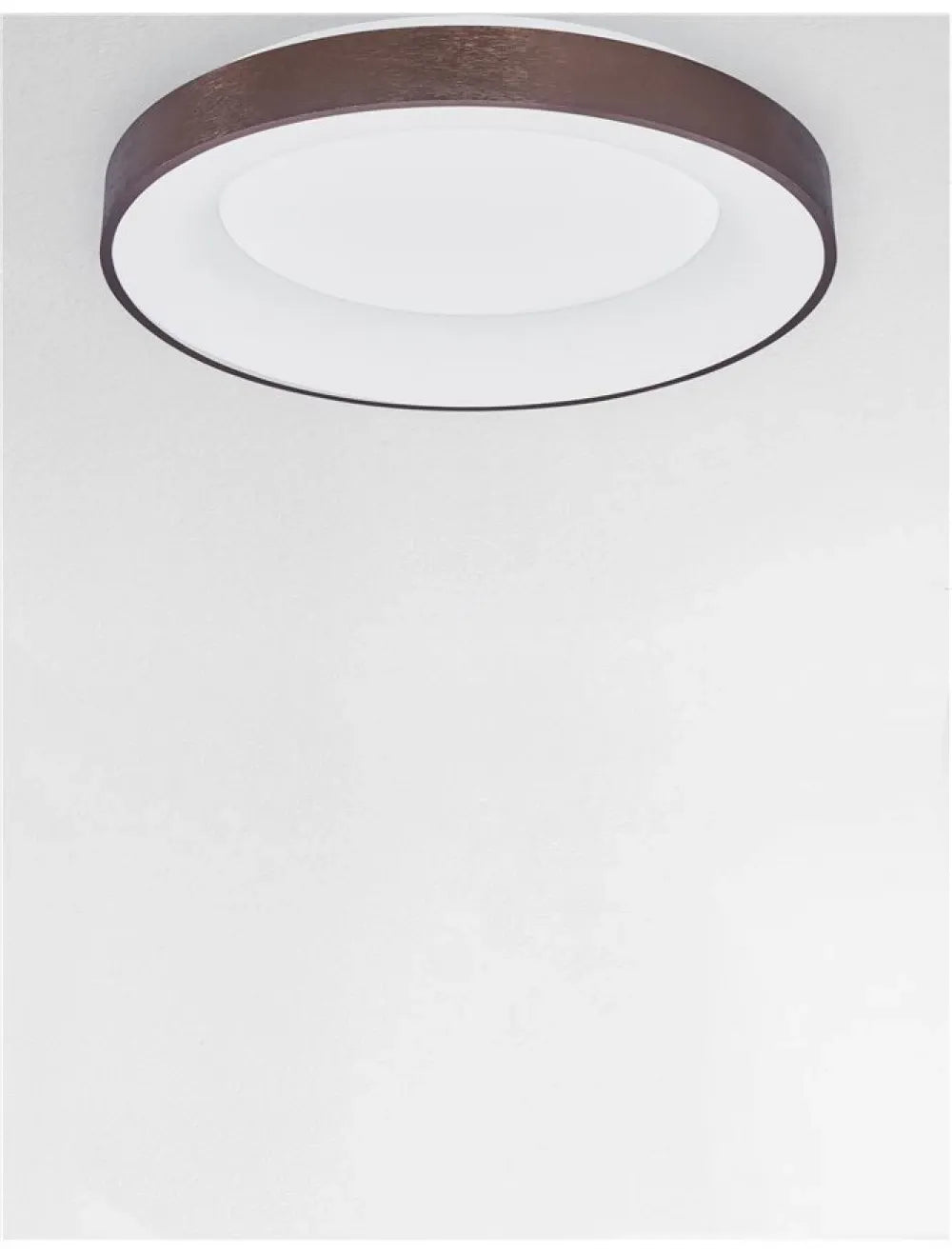 Plafoniera structura din Aluminiu Maro si abajur din Acrilic Alb H9xL60cm IP20 50W 2864lm 3000k RANDO THIN