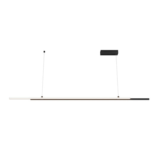 Lustra Dreptunghiulara din Aluminiu Negru 48W 2200lm 4000k L150xH120cm Halo