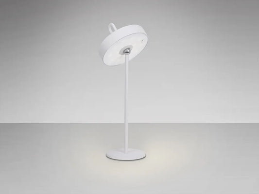 Veioza din Metal Alb H35xD13cm Gong