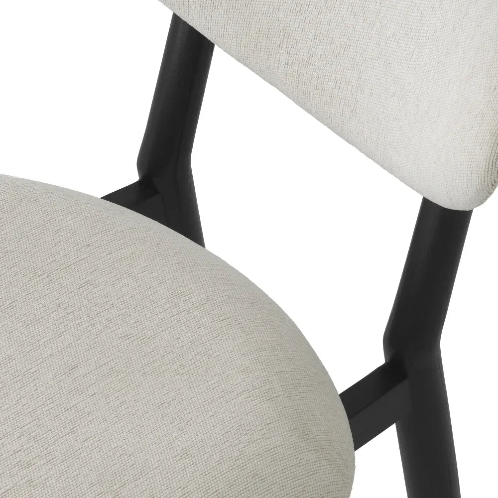 Scaun tapitat cu Stofa Crem L53xA59xH80cm Allston Eichholtz