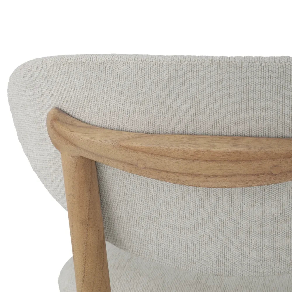 Scaun tapitat cu Stofa Crem L53xA59xH80cm Allston Eichholtz